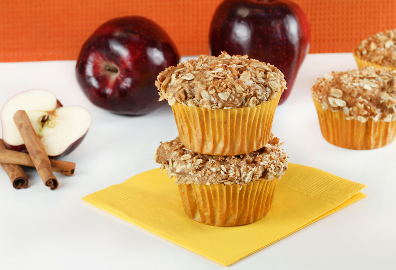 Apple and Oat Spiced Muffins