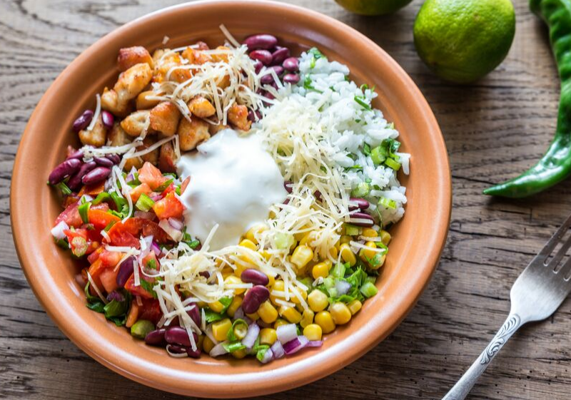 Chicken and Avocado Rice Bowl